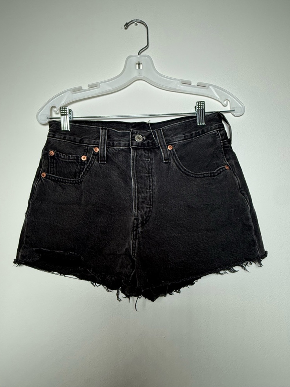 Levi's Black Denim Jean Shorts